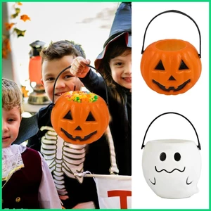 Halloween Xô Cho Trẻ Em Bí Ngô Ma Kẹo Xô Nhẹ Bí Ngô Ma Kẹo Lọ Có Thể Tái Sử Dụng Bí Ngô Ma jiwvn