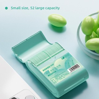 Okcatzone 52 Cái / hộp Hộp Bảo Quản Hai Lớp Hộp Kín Nha Khoa Chỉ Dùng Một Lần Dây Đôi Căng Thẳng Cao Nha Khoa Floloss Stick Dụng Cụ Làm Sạch Răng X2Y9