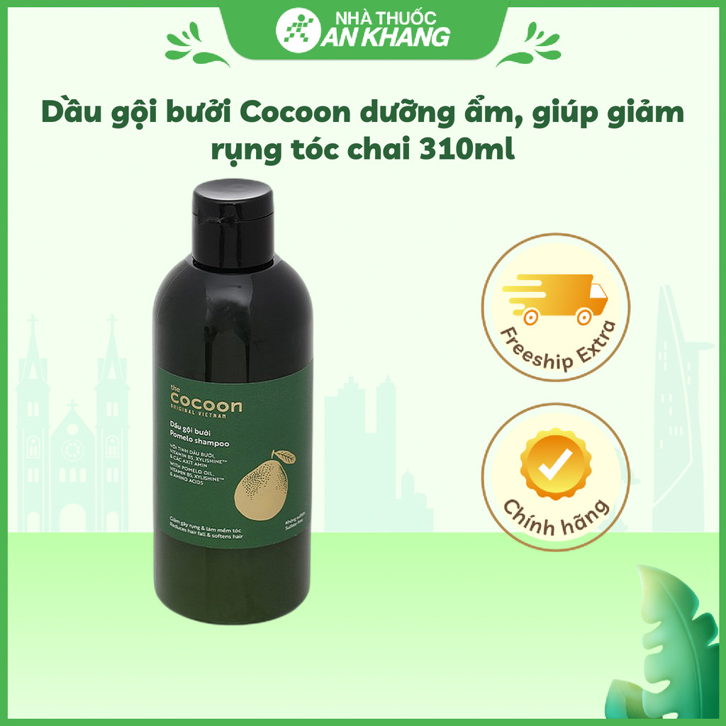 Dầu Gội Bưởi Giảm Gãy Rụng Nuôi Dưỡng Tóc Cocoon 310ml