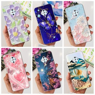 Dành Cho Vivo S1 Pro 1920 Ốp Lưng Hoa Phổ Biến Mềm Trong Suốt Silicon Điện Thoại Cho Vivo X50 Lite Ốp Lưng V1937 Y9s Vỏ Bảo Vệ
