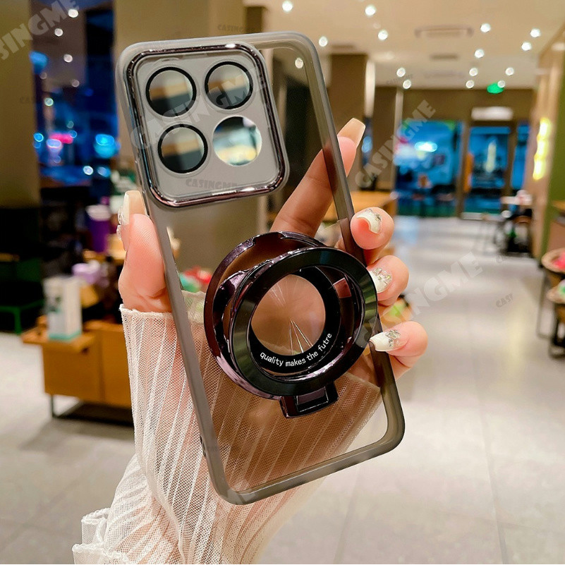 Xiaomi 14T 14TPro 2024 Vỏ Đứng Từ Tính Cho Xiaomi 14T 14 T T T14 14TPro Xiaomi14T Pro 4G 5G 2024 Giá Đỡ Len Camera Vỏ Điện Thoại Chống Ốp Lưng Mềm Trong Suốt