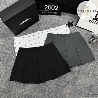 [Combo 2 váy] Chân váy Tennis xếp ly to có quần trong cạp cao liền dáng xòe - Chân váy xếp ly ngắn vải dày mềm đi học