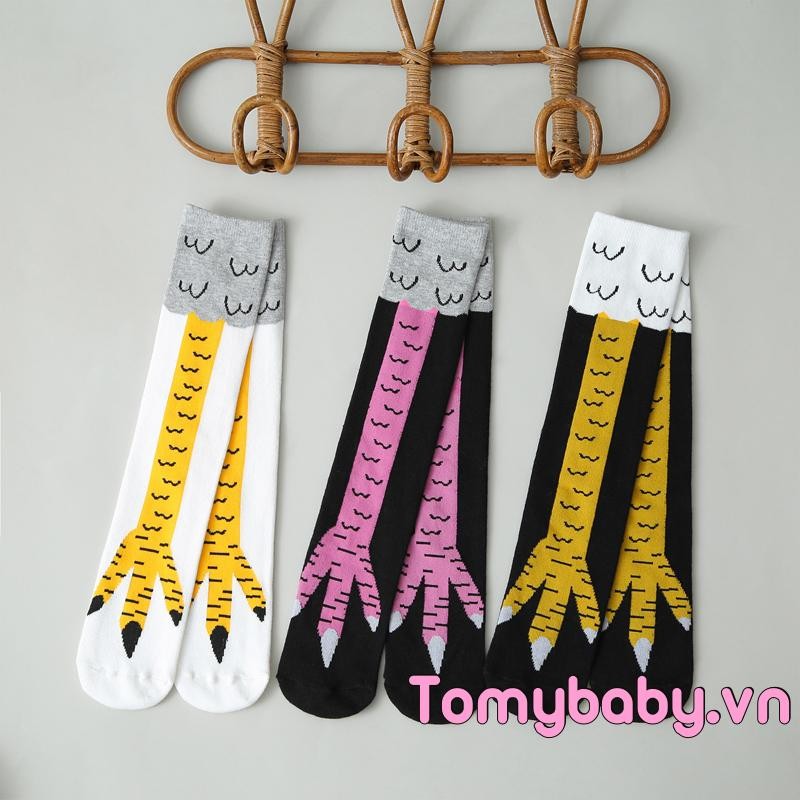 Trẻ Em Ngộ nghĩnh Tất Chân Gà Dễ Thương Co Giãn Mềm Chống Trơn Trượt Halloween Tất