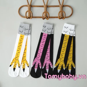 Trẻ Em Ngộ nghĩnh Tất Chân Gà Dễ Thương Co Giãn Mềm Chống Trơn Trượt Halloween Tất