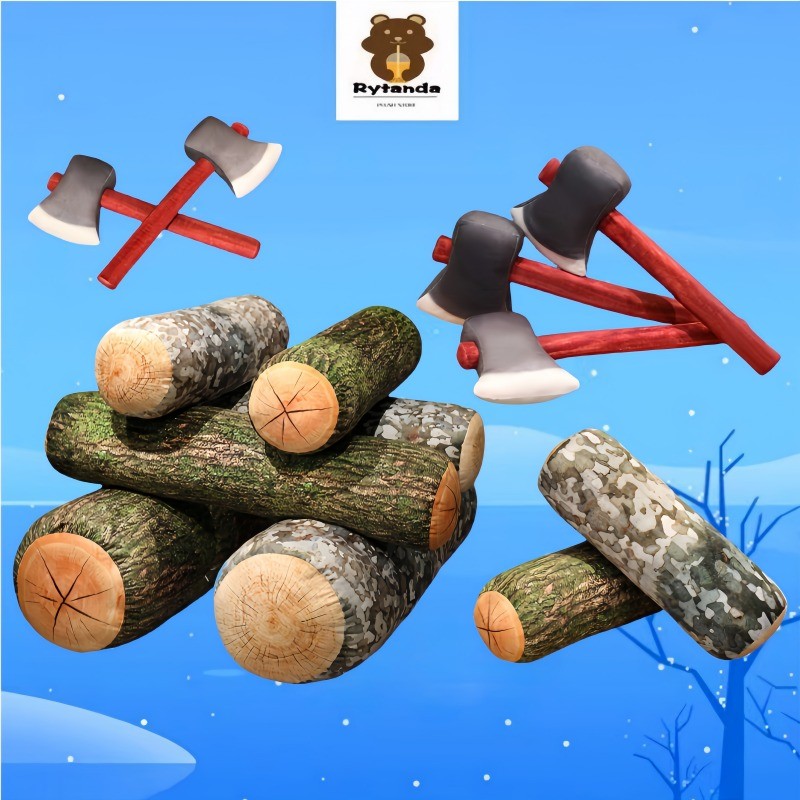 Sáng Tạo Mô Phỏng Gỗ Sang Trọng Đồ Chơi 30-90cm Thân Cây Sang Trọng Búp Bê Gối Vui Nhộn Axe Và Củi Sang Trọng Đồ Chơi Nhồi Bông Sofa Nhà Trang Trí Tựa Đầu Đồ Chơi Mềm Mại Cho Bé Quà Tặng Sinh Nhật Quà Tặng Giáng Sinh