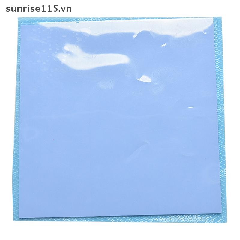 Srvn 100mmx100mmx1mm Tản nhiệt màu xanh làm mát Tấm silicon không cắt dẫn nhiệt.