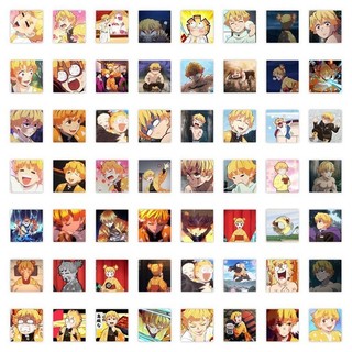 59 Chiếc Anime Demon Slayer Miếng Dán Hoạt Hình Zenitsu Agatsuma Graffiti Kid Quà Tặng Chống Thấm Nước Miếng Dán