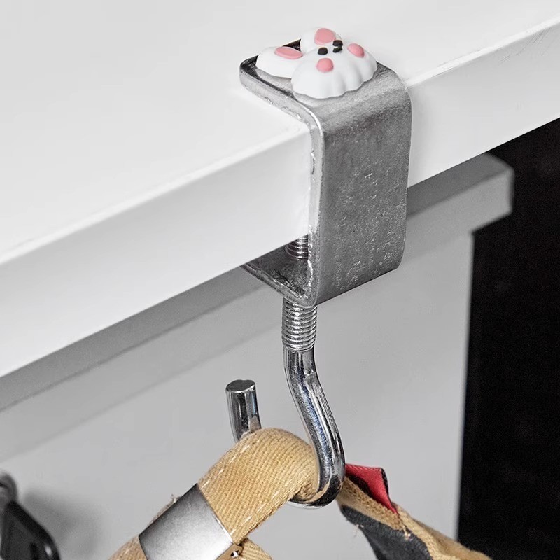 Di Động Có Thể Điều Chỉnh Bàn Bên Ba Lô Móc Thép Carbon Xoay Được Túi Treo Móc Treo Túi Xách Có Thể Tháo Rời Kệ Bàn Học Sinh Có Thể Tháo Rời Móc Treo