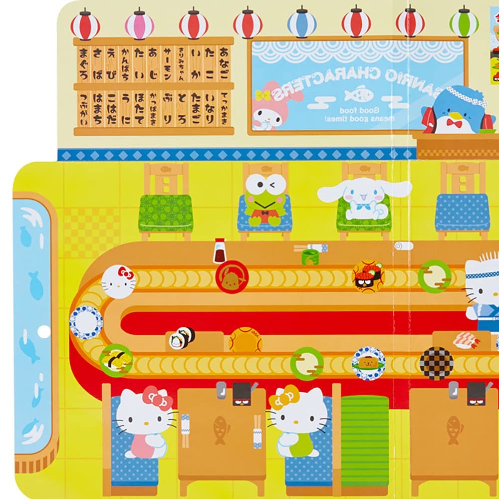 SANRIO Character Playful Sticker Set - 68 Pieces Eddy, Removable and Reusable ㅤDirect From Japan