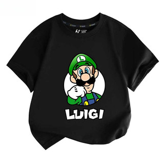 Áo thun lấy cảm hứng từ trò chơi Super Mario Bros Mario Luigi dành cho trẻ em và học sinh có kích cỡ