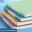GREAT 60 Tờ / Sách Sổ Tay Lá Rời, Notepad Màu B5, Đường Ngang Dày Trang Bên Trong Có Thể Tháo Rời Lật Lên Tay Tài Khoản Sách Quà Tặng