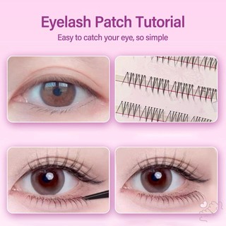 Lông mi phân đoạn dưới tự nhiên Wispy nữ dưới lông mi giả