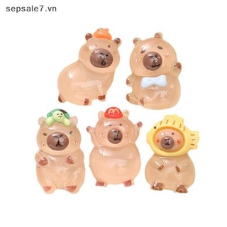 [tuyi mù] 10 CÁI Hoạt Hình Capybara Resin Ch Bright Flatback Động Vật Bông Tai Móc Khóa Mặt Dây Chuyền DIY Trang Sức Làm {đồng chơi}