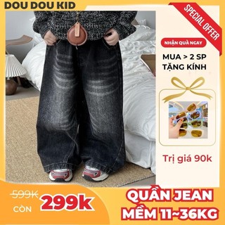 [DOUDOU KID] QJ17 Quần Jean Bé Trai 12-36kg,Chất Jean Mềm Đẹp Chính Phẩm