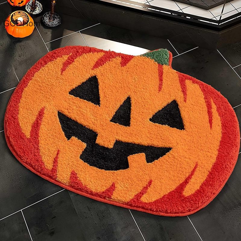 Gcdhome 1 Pha Lê Nhung Sàn Thảm Người Ngoài Hành Tinh Halloween Kinh Dị Đảng Nhện Đen Web Nhập Cửa Trang Trí Lối Vào Chân HOT
