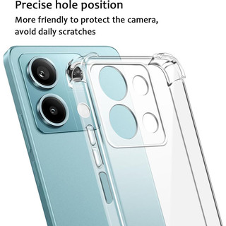 Ốp Lưng Cho Xiaomi Redmi Note 14 13 Pro Plus 13Pro + 14Pro + Note13Pro Note14Pro 4G 5G Trong Suốt Acrylic Mềm TPU Vỏ Điện Thoại Silicon Túi Khí Chống Rơi Vỏ Chống Sốc