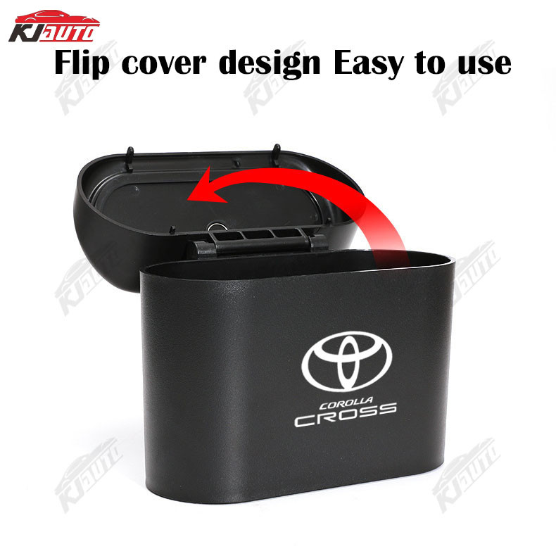 Toyota Corolla Cross Car Mounted Flip Type Thùng rác có thể ABS Hộp lưu trữ treo
