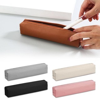 Túi đựng bút WOAY, Túi đựng nước chống bụi bẩn dung tích lớn, Bút chì da PU đơn giản
