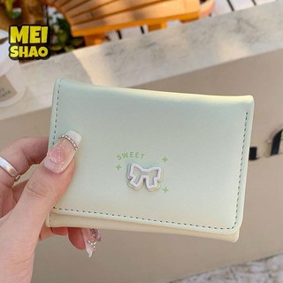 MeiShao Thời Trang Và Thường Ngày Hàn Quốc Nơ Ví Nữ Ngắn Đổi Thẻ Túi Đẹp