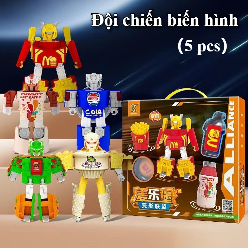 Trẻ Em Biến Hình Robot Kép Hình Thức 2in1, Đồ Chơi Giáo Dục Sáng Tạo Quà Tặng Sinh Nhật Cho Bé 3-8 Tuổi