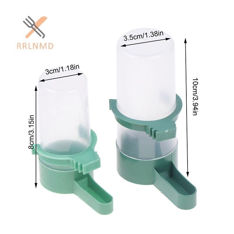 RRLNMD 2 Chiếc Cho Chim Ăn Bằng Nhựa Nước Tự Động Uống Đài Phun Nước Thú Cưng Vẹt Bình Nước Uống Bát Đồ Dùng Cho Chim MỚI