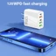 Cốc Sạc Nhanh Travel Charger Củ Sạc Nhanh 120W 5 cổng GaN Sạc nhanh 5 in 1 Fast Charger Set ( 3 USB + 2 Type C)