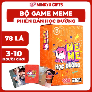 Bộ Bài MEME Học Đường Gồm 66 Lá, Game Hài Hước, Dí Dỏm Chủ Đề Học Đường, Thiết Kế Hộp Nhỏ Gọn