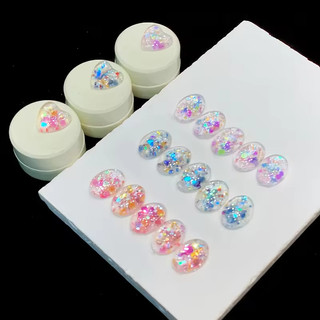ANNIES Halloween Sơn móng tay dạ quang Sơn móng tay 5ml Sequin Gel Firefly Sơn móng tay