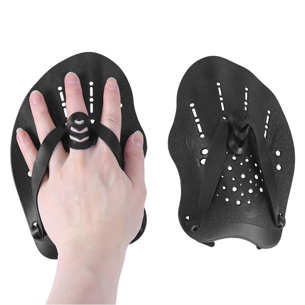 FAVORITEGOODS 1 Cặp Mái Chèo Bơi, Có Dây Đeo Silicon Trẻ Em / Người Lớn Bơi Ếch Mái Chèo, Tự Do Có Thể Điều Chỉnh Vây Tay Flippers Huấn Luyện Bơi