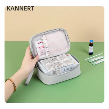 Túi đựng thuốc KANNERT, Bộ sơ cứu màu hồng / xanh / xám gia dụng, Bộ dụng cụ khẩn cấp y tế nhiều lớp dung tích lớn