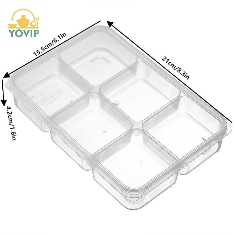 YOVIP Trong Suốt 6 Lưới Tủ Lạnh Hộp Bảo Quản Thịt Dung Tích Lớn Ngăn Đựng Thực Phẩm Dụng Cụ Nhà Bếp VN