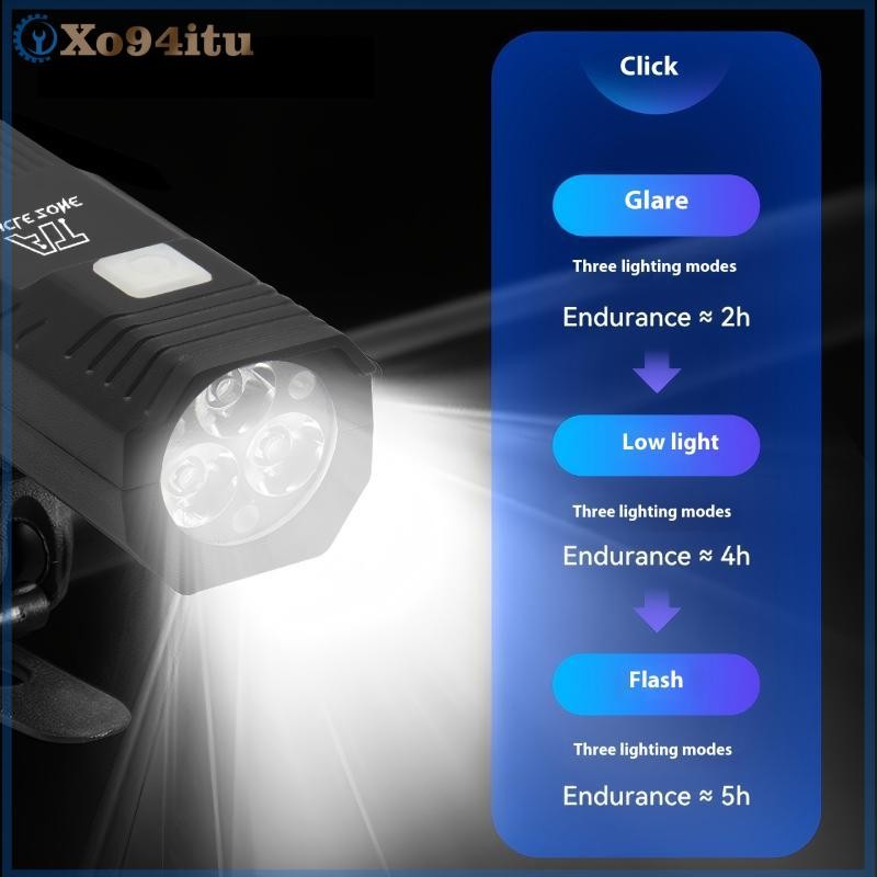XOITU Đèn Trước Type-C Sạc Đèn Pha Xe Đạp Đường Bộ Đèn Pha Trước Cho Đi Đêm Đi Xe Đạp An Toàn VN