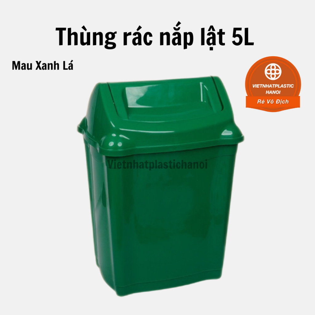 Thùng rác nhựa nắp lật đủ kích cỡ 5L/8L/15L/26L/42L- 5318 AMIZIN