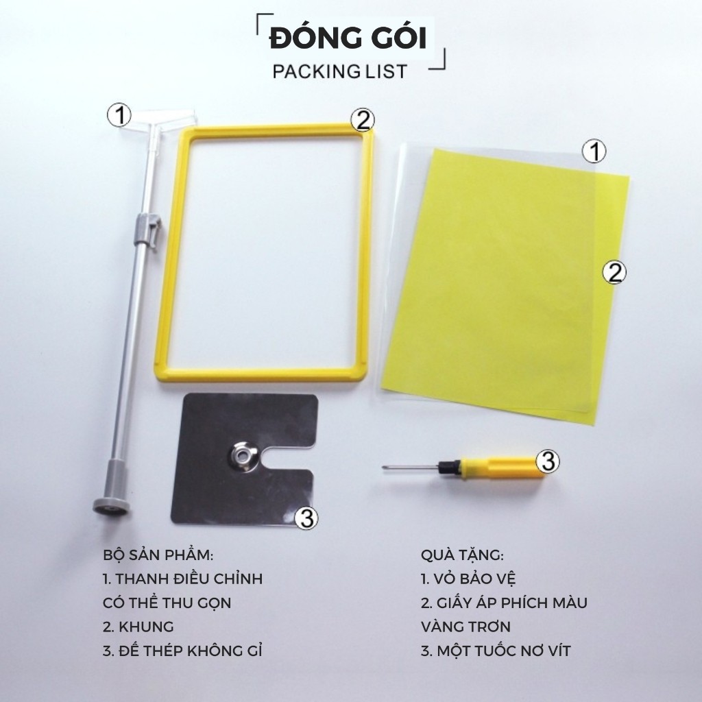 Khung Chân Đế Để Bảng Giá A4 Đặt Dọc Ngang - Kệ Menu Mica Chân T Trong Suốt, Giải Pháp Trưng Bày Tiện Lợi & Hiện Đại