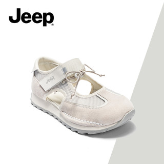 Giày Mary Jane hở mũi nữ JEEP Mùa hè mới, Thiết kế cắt, Thời trang hợp thời trang, Dép thể thao, Đi lại đa năng
