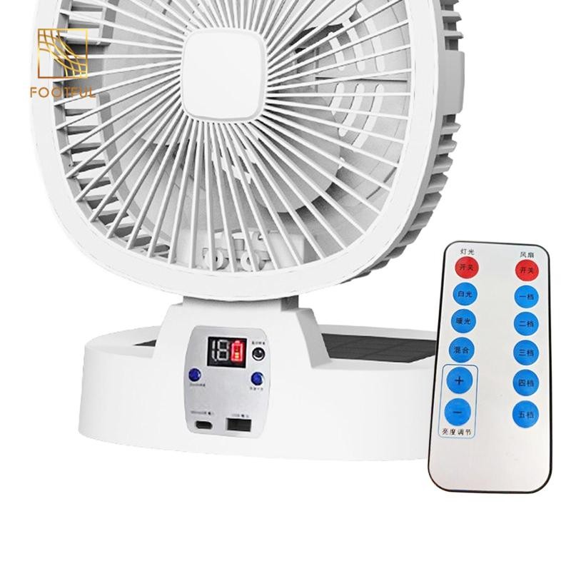 Quạt cắm trại năng lượng mặt trời đa năng có kích thước mở rộng, thiết kế di động và yên tĩnh