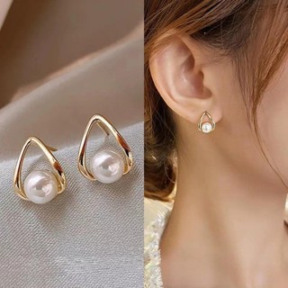 Bông Tai Ngọc Trai Đơn Giản Bông Tai Thép Không Gỉ Thời Trang Tinh Tế Thanh Lịch Joker Nữ Bông Tai Nữ Cho Nữ Phụ Kiện Trang Sức