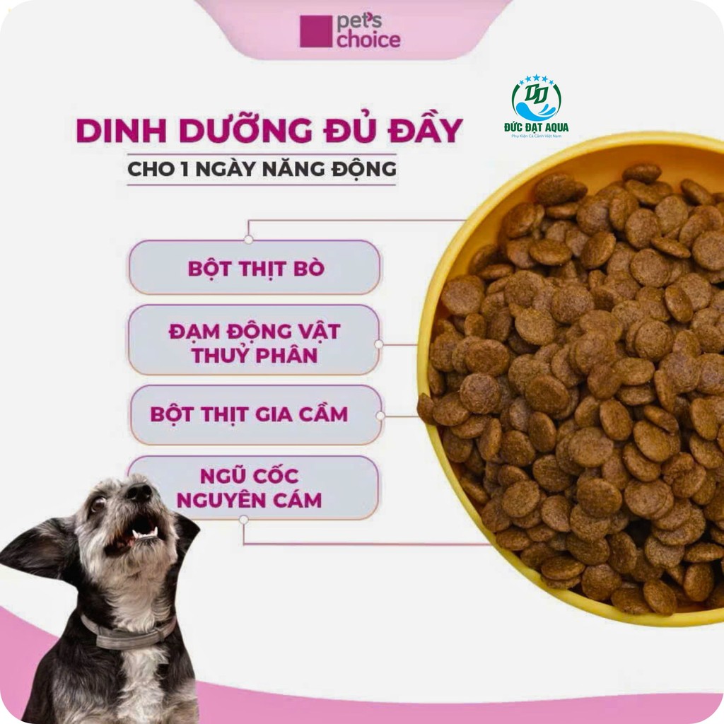 hạt cho Chó con CUNIO 1.3kg combo 1 túi và 2 túi hương vị thịt bò hỗ trợ hệ tiêu hóa 3