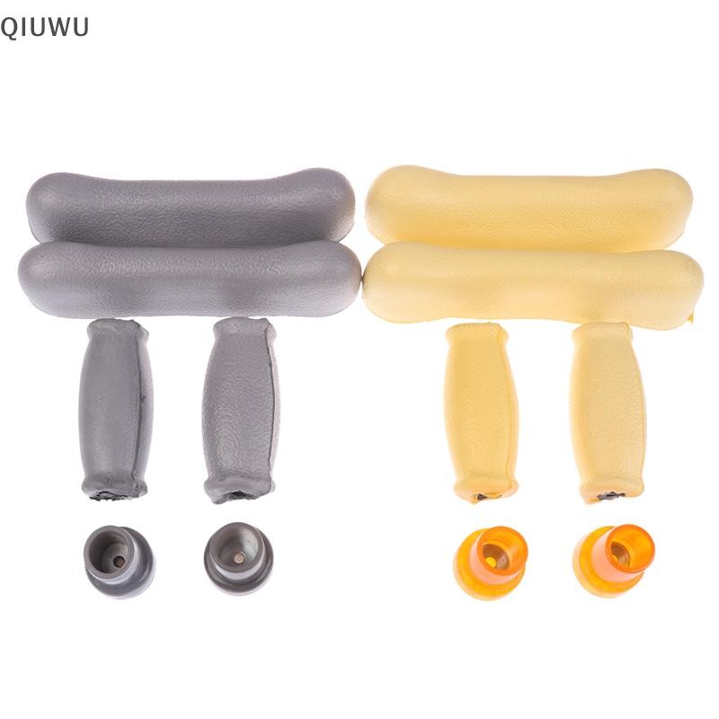 QIUWU 6 Cái / bộ Phụ Kiện Nạng nách Bộ Miếng Lót Thay Thế Cao Su Chống Trơn Trượt Đệm Nách Phụ Kiện Miếng Lót Tay.