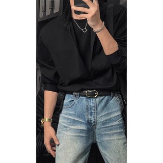 Áo sơ mi nam dài tay thiết kế Hàn Quốc, phong cách trung tính