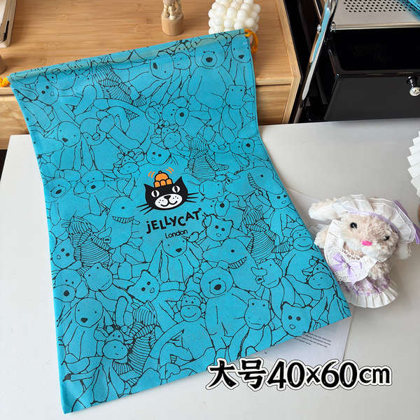 ▲ Hộp quà tặng ▲ Quà Tặng Hộp Bao Bì Làm Đồ Handmade Jellycat kích thước nhỏ hộp quà bao bì túi bụi màu xanh nguyên bản túi giấy màu túi xách