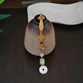 Mặt Dây Chuyền MAUROPOLI Thiết Kế Ban Đầu Cổ Sườn Xám Bấm Ve Áo Ruyi Phong Cách Retro Trung Quốc