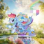 BH2 My Little Pony Tình Bạn Là Magic Đứng Tấm Pinkie Pie Acrylic Tấm Giá Đỡ Để Bàn Trang Trí HB2