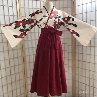 Hanfu đỏ phong cách retro phương Đông, phù hợp cho cosplay và đồng phục lớp