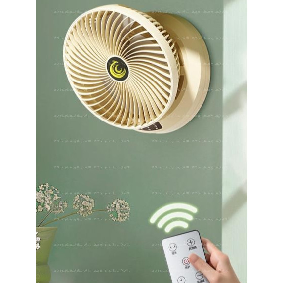 QUẠT TREO TƯỜNG ĐA NĂNG 2025 - Quạt mini gập gọn, gió mạnh 3 cấp độ, xoay 90° tự động, dùng cho nhà/văn phòng