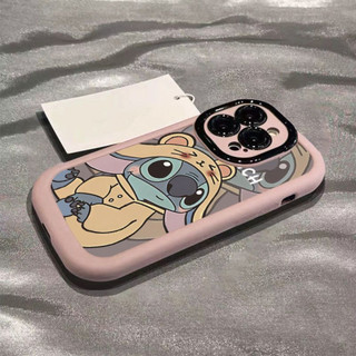 Ốp điện thoại hoạt hình Stitch cho iPhone 16 / 15 / 14 / 13 / 12 / X / 7 / 11 / Plus / pro Max bao gồm tất cả các loại silicon mờ mềm bền chống rơi