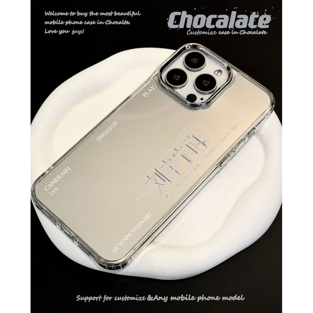 Bán Sản Phẩm Mới Liu Yuning 's Concert Hỗ Trợ Ốp Lưng Điện Thoại iPhone16Pro 15 / 14pro Mirror 13 Trang Điểm Chất Lượng Cao