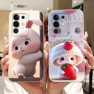 Dành Cho Vivo Y29 4G Y29S 2025 Vỏ Hoạt Hình Mèo Thỏ Dễ Thương Vivo Y29 4G / Y29S 5G Vỏ Điện Thoại Silicon Mềm Bảo Vệ Ống Kính