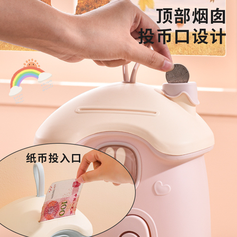 2024 Trẻ Em Heo Đất Thay Đổi Bé Trai Bé Gái Mới Handmade Tiết Kiệm Hộp DIY Chỉ Có Thể Nhập Influencer