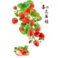 WY9039 Happy Lông Mày Dâu Tươi Trang Trí Mục Vụ Nhà Bếp Phòng Khách Dán Tường Ý Nghĩa Đẹp Nền Trái Cây